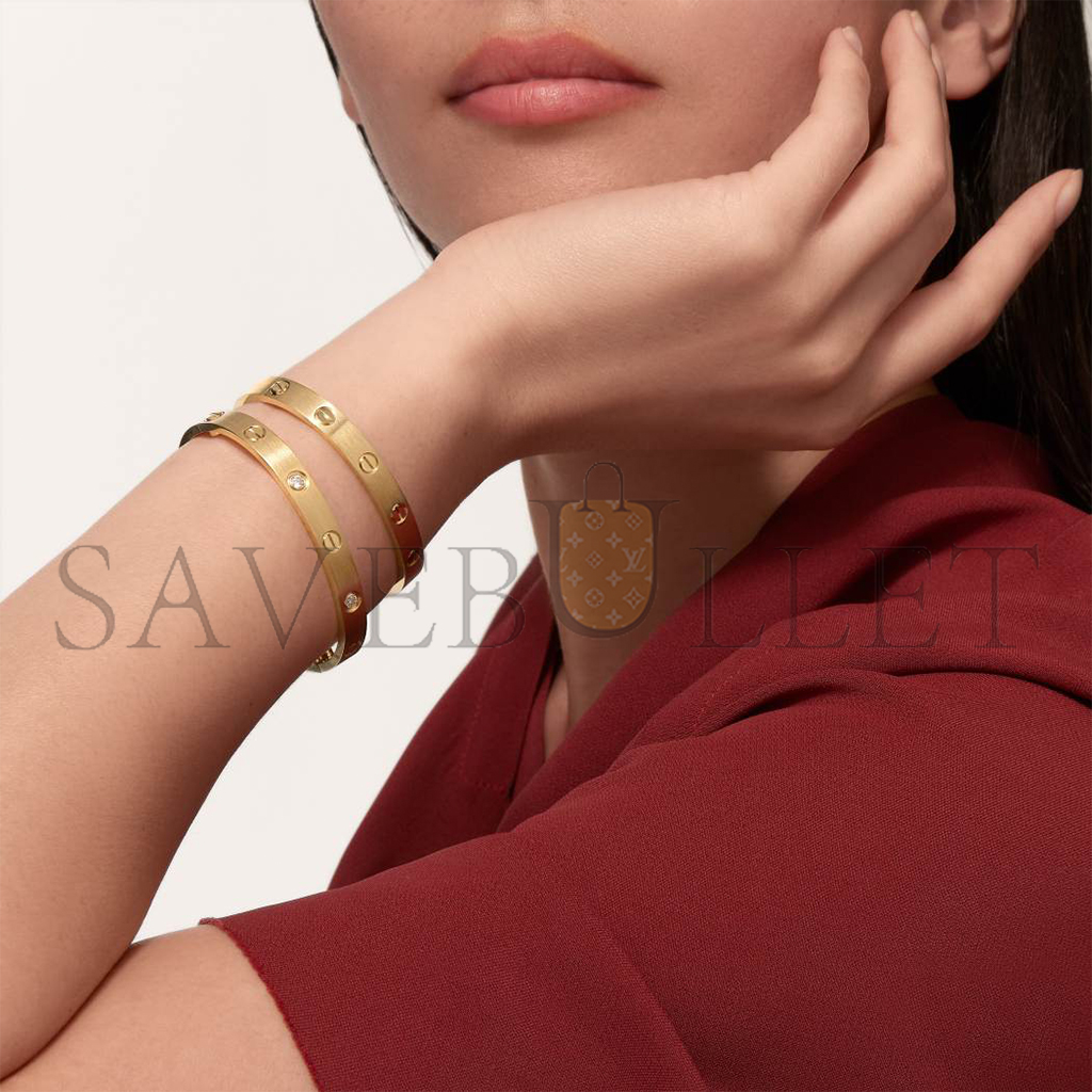 CARTIER LOVE BRACELET, CLASSIC MODEL, BRUSHED B6077017